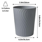 YGJT Small Trash Can, 3 Pack 1.8 Gallons Bathroom Trash Can Waste Basket - Image 6