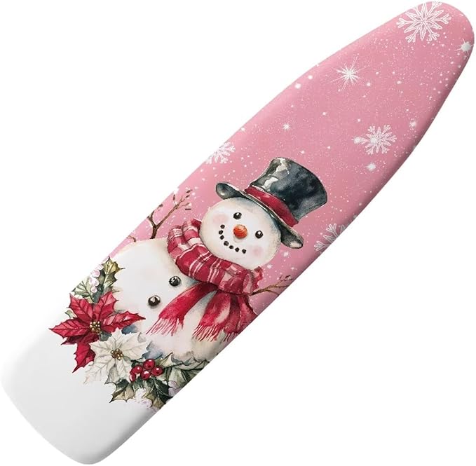 Sprowallow Snowman Print Christmas Ironing Board Cover Standard Size Scorch by Sprowallow