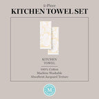 Martha Stewart Woodland Harvest Jacquard Sunflowers Kitchen Towel 2-Pack Set - Image 4