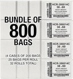 Aluf Plastics High Density Trash Bags, 60 Gallon, 14 Micron, - Image 2