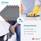 Orighty Microfiber Cleaning Cloth, 12 Pack Microfiber Towels - Image 6