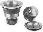 Serene Valley 3-1/2-inch Kitchen Sink Strainer Assembly, 304 Premium Stainless - Image 2