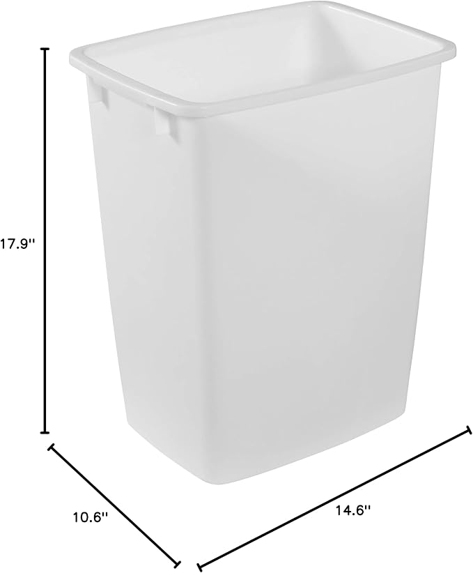 Rubbermaid Small Kitchen Bathroom Trash Can, 9 Gallons, Waste Basket - Image 6