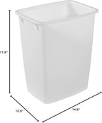 Rubbermaid Small Kitchen Bathroom Trash Can, 9 Gallons, Waste Basket - Image 6