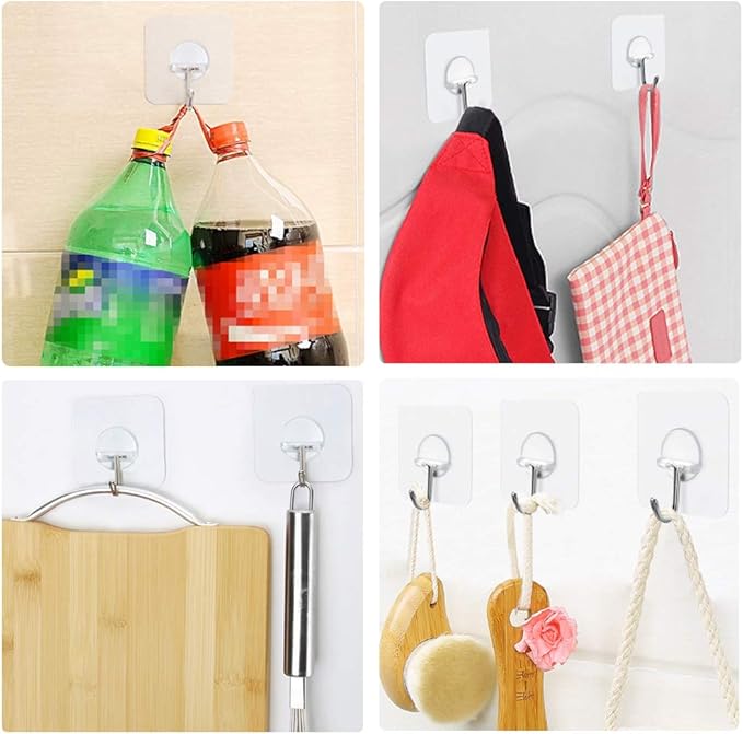 FOTYRIG Adhesive Hooks 15lb 180 Degree Rotating Heavy Duty Sticky Wall Hooks - Image 7