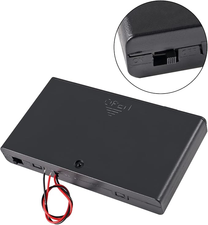 2Pcs 8 x AA Battery Holder Case Box 8 x 12V AA Battery Storage Box Battery - Image 4