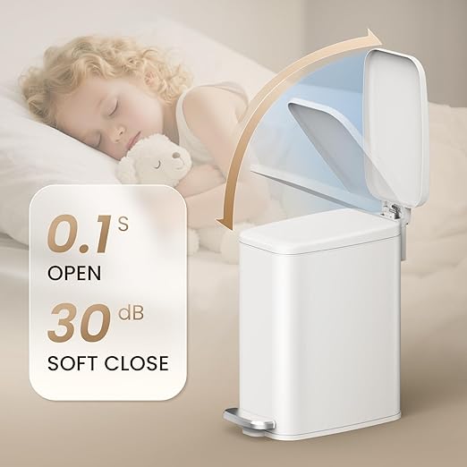 Cesun Slim Bathroom Trash Can - Image 8