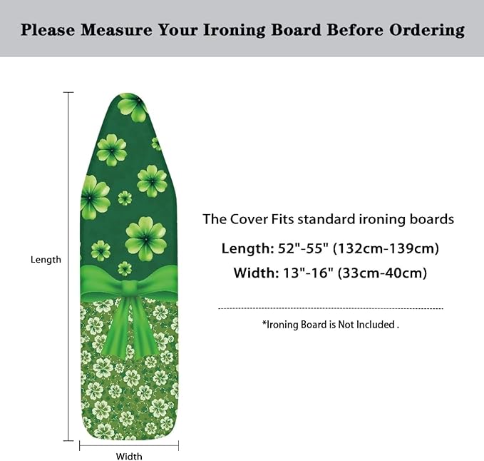 Green Leaf Ironing Board Cover - Image 6