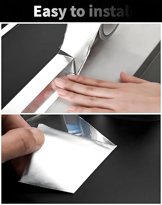 Aluminum Foil Tape 2" x 100' Silver, 4mil Thick, Heavy Duty, High Temp - Image 3