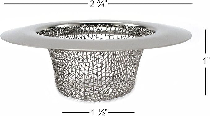 4pcs Bathroom Bathtub Sink Mesh Strainer Stainless Steel - Image 3