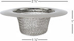 4pcs Bathroom Bathtub Sink Mesh Strainer Stainless Steel - Image 3