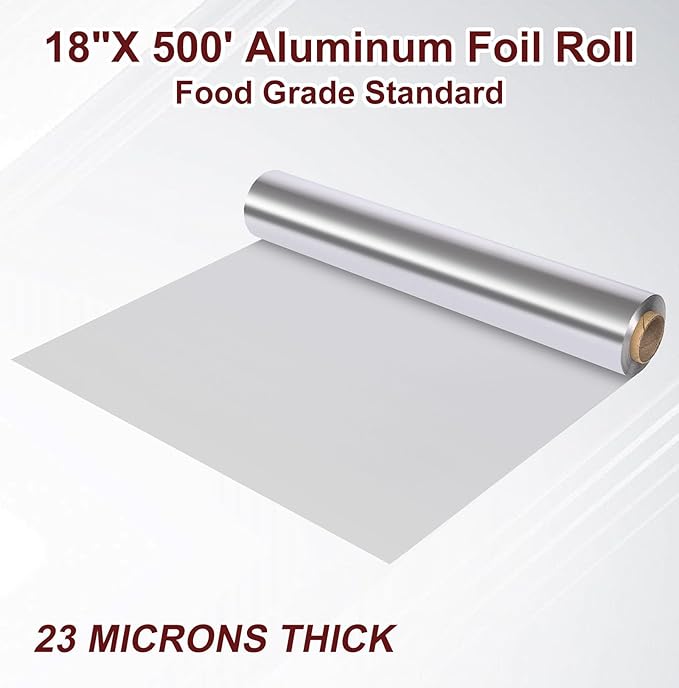 Aluminum Foil Heavy Duty 18 inch Wide, 500 FT Heavy Duty Food Safe Foil Wrap - Image 3
