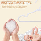 60 Pack White Baby Hangers 11.42 Inch & 12.91 Inch Each 30 Pack - Image 4
