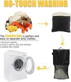 Mesh Laundry Bag Travel Bags-Small Hanging Wash Delicates Reusable Dirty Bag - Image 2