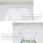 MIZGI Premium Velvet Hangers 50 Pack Heavyduty- Non Slip No Shoulder Bump Suit - Image 4
