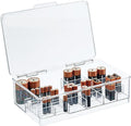 mDesign Plastic Large Stackable Divided Battery Storage Organizer Box by mDesign
