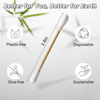 Travel Size Cotton Swabs, Individually Wrapped Disposable Double Round Tips - Image 7