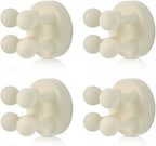 4 pcs Silicone Toothbrush Holder Multi-Function Hook Waterproof self Adhesive by XoYoZo