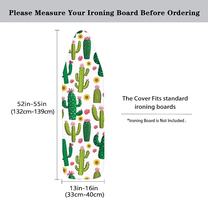 Cactus Ironing Board Cover and Pad Standard Size Soft Resist Scorching Ironing - Image 5