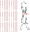 Donruby 30Pcs Silicone Cable Ties by Donruby