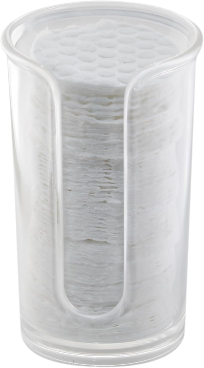 iDesign Round Cosmetic Cotton Pad Holder by iDesign