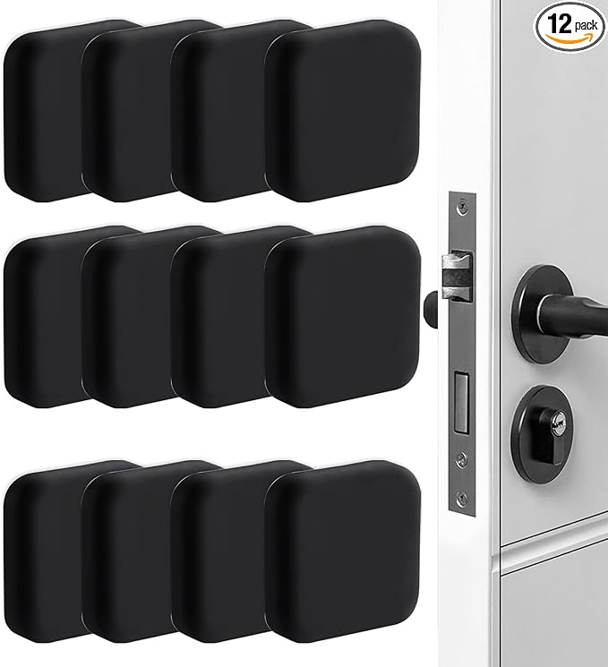 Door Stopper Rubber Door Stops Wall Protector，Buffer Guard Doorknob Door Handle by Bovinde