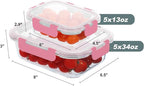 KOMUEE 10 Pack Glass Food Storage Containers, Meal Prep Containers - Image 6