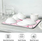 Tarity Cute Pink Flamingo Dish Drying Mat - Image 7