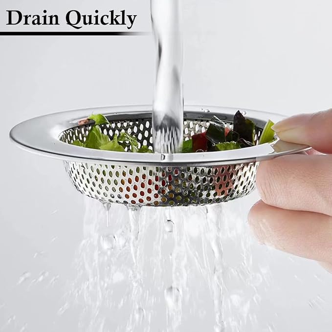 2PCS - Windran Kitchen Sink Drain Strainer, Upgraded Double-Layer Safe Design - Image 5