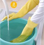 3- Pair 17.8 - Inch Elbow - Length Reusable Rubber Waterproof Household - Image 5