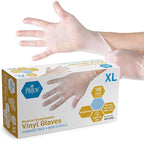 MED PRIDE Medical Vinyl Examination Gloves Latex & Rubber Free, Ultra-Strong by MEDPRIDE