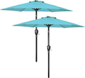 Simple Deluxe 9' Patio Umbrella Outdoor Table Market Yard Umbrella with Push Button Tilt/Crank by SimpleDeluxe