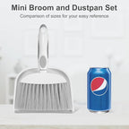 NACENA Small Dust Pan and Brush Set, Mini Broom and Dustpan Set Small Hand - Image 7