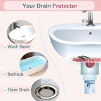 Sink Drain Strainer, Hair Catcher Shower Drain, Bathroom Silicone Bathtub Drain - Image 6