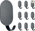 Sticky Adhesive Hooks for Hanging, Stainless Steel Hooks, Key Hooks, Towel Hooks by IBERDE