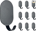 Sticky Adhesive Hooks for Hanging, Stainless Steel Hooks, Key Hooks, Towel Hooks by IBERDE