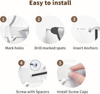 White Coat Rack Wall Mount - Image 7