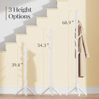 Pipishell Sturdy Wooden Coat Stand, 3 Adjustable Sizes Coat Tree - Image 3