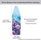 Sprowallow Turtle Flowers Ironing Board Covers Heavy-Duty Elastic Edge Iron - Image 5