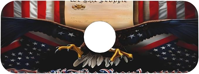 Classic American Old Flag Kitchen sink faucet pad, strong water absorption - Image 9