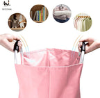 WOOHA 125L Large laundry basket, Collapsible laundry hamper, Tall Clothes - Image 4
