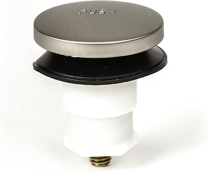 Toe Touch Bath Tub/Bathtub Drain Stopper Includes 3/8" and 5/16" Fittings - Image 2
