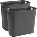 rejomiik Bathroom Small Trash Can Slim Garbage Can Wastebasket 3.5 Gallon by rejomiik