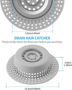 Shower Drain Hair Catcher, Bathtub Drain Cover Hair Trap Strainer Upgraded - Image 6
