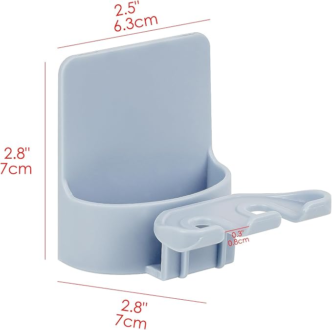 2 PCS Self-Adhesive Toothbrush Holders Wall Mounted, Water Proof Toothbrush Hook - Image 2