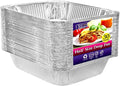Aluminum Pans Half Size, Extra Heavy Duty Disposable Foil Pans by NicoleHomeCollection
