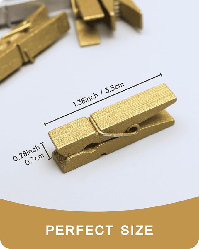 Mini Clothes Pins Wooden Colored Small Clothespins - Image 5