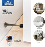 HOMOTEK 4 Pack Heavy Duty Solid Rigid Door Stop - Image 6