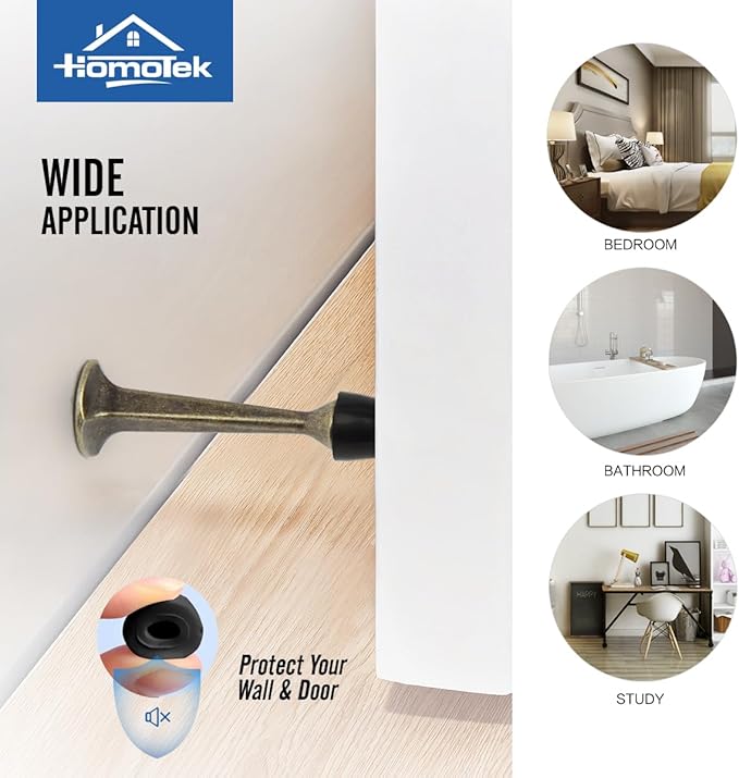 HOMOTEK 30Pack Heavy Duty Solid Rigid Door Stop - Image 6