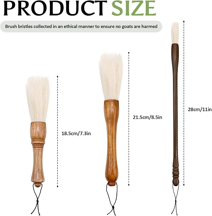 Cactus Plants Cleaning Brushes, Wooden Handles - Image 2